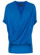 Dorothy Perkins *izabel London Blue Cross Over Top