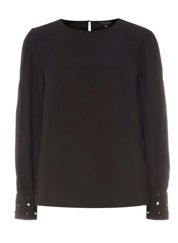 Dorothy Perkins Black Pearl Cuff Top