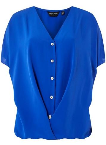 Dorothy Perkins Cobalt Twist Hem Shirt