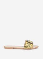 Dorothy Perkins Wide Fit Yellow 'freya' Mule Sandals