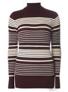 Dorothy Perkins *tall Aubergine Striped Jumper