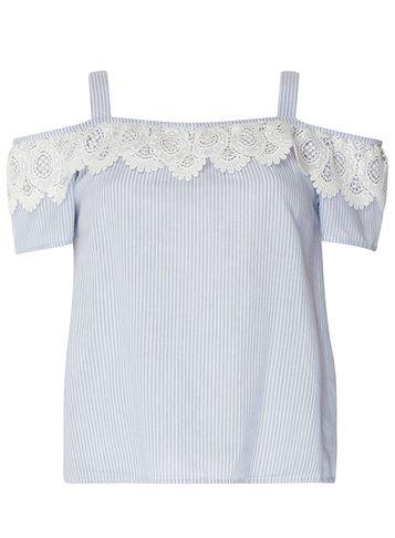 Dorothy Perkins Petite Cold Shoulder Woven Top