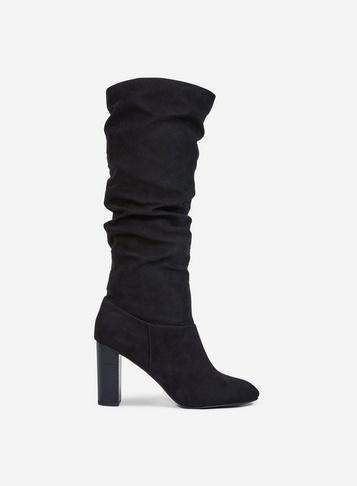 Dorothy Perkins Black Kiss Ruched Boots