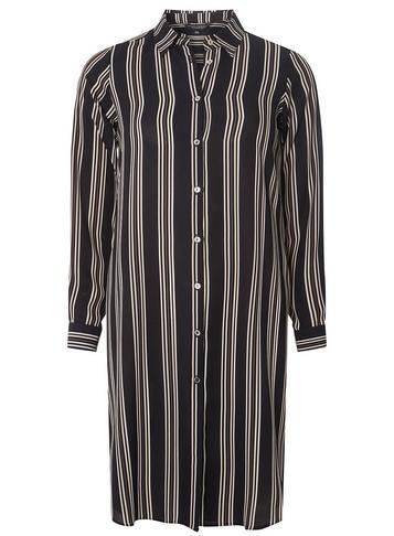 Dorothy Perkins Navy Striped Split Side Shirt