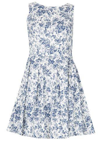 Dorothy Perkins *izabel London Multi White Skater Dress