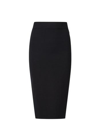 Dorothy Perkins Petite Black Textured Pencil Skirt