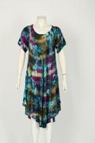 Dorothy Perkins *izabel London Multi Green Tie Dye Dress
