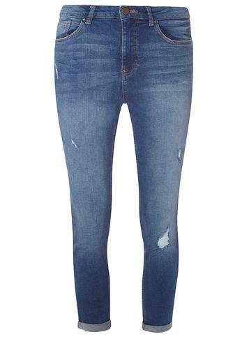 Dorothy Perkins *tall Indigo 'jessie' Crop Jeans