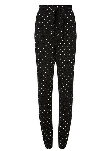 Dorothy Perkins *tall Black Spotted Joggers