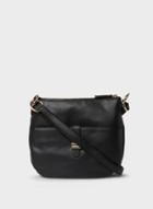 Dorothy Perkins Black Double Bar Messenger Bag