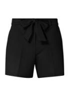 Dorothy Perkins Petite Black Tie Waist Shorts