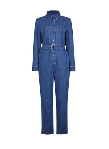 *only Blue Denim Utility Jumpsuit