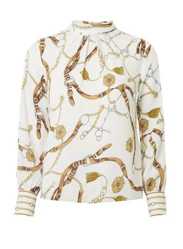 Dorothy Perkins Petite Belt Print Blouse