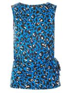 Dorothy Perkins Cobalt Leopard Print Top