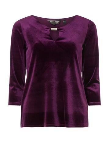 Dorothy Perkins *billie & Blossom Purple Velour Blouse