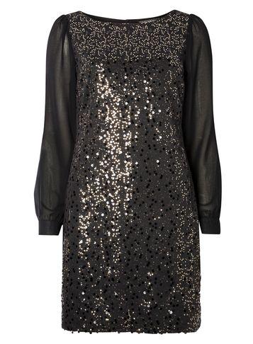 Dorothy Perkins *billie & Blossom Gold Sequin Shift Dress