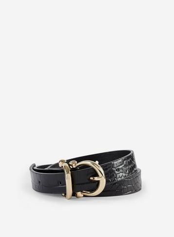 Dorothy Perkins Black Horse Shoe Detail Belt