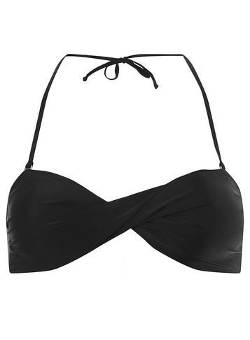 Dorothy Perkins *dp Beach Black Twist Bandeau Bikini Top