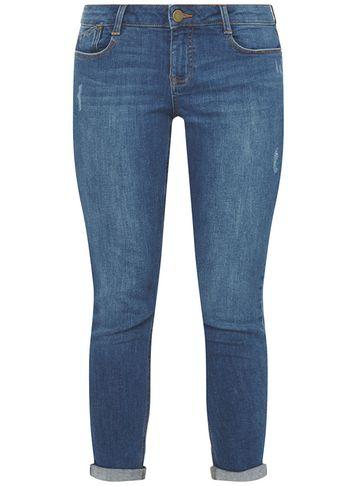 Dorothy Perkins Petite Midwash 'harper' Roll Up Skinny Jeans