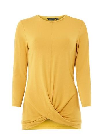 Dorothy Perkins *tall Ochre Wrap Top