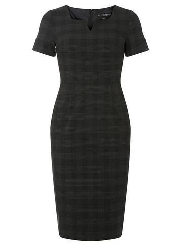 Dorothy Perkins Check Notch Neck Pencil Dress