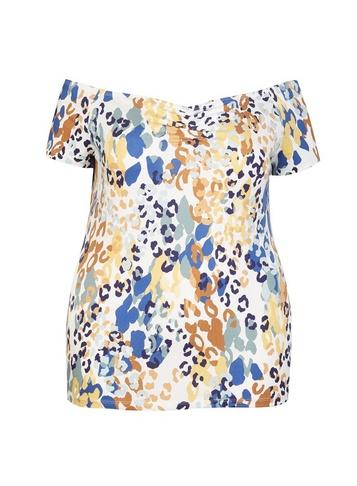 Dorothy Perkins *dp Curve Animal Print Bardot Top