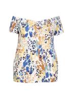 Dorothy Perkins *dp Curve Animal Print Bardot Top