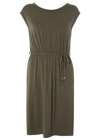 Dorothy Perkins Khaki V-back Midi Dress
