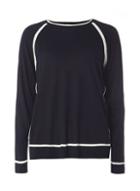 Dorothy Perkins Navy Tipped Jumper