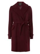 Dorothy Perkins Berry Belted Wrap Coat