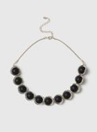 Dorothy Perkins Black Ball And Ring Collar Necklace