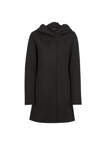 *vero Moda Black Hooded Coat