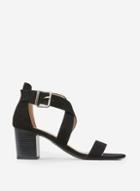 Dorothy Perkins Wide Fit Black 'shore' Heeled Sandals