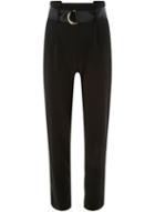 Dorothy Perkins *black D-ring Tapered Leg Trousers