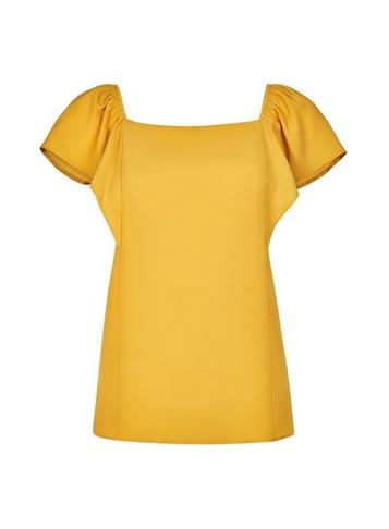 Dorothy Perkins Yellow On The Shoulder Bardot Top