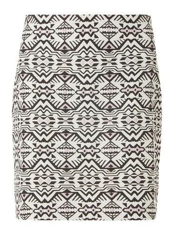 Dorothy Perkins Multi Coloured Aztec Jacquard Mini Skirt