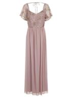 Dorothy Perkins *little Mistress Mink Sequin Maxi Dress