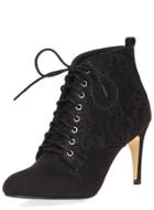 Dorothy Perkins Black 'lottie' Lace Up Heeled Ankle Boots