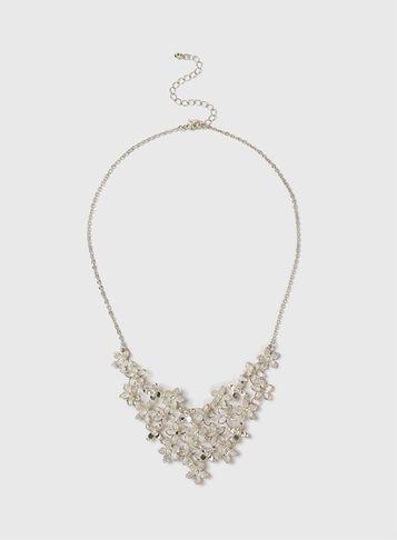 Dorothy Perkins Flower Collar Necklace