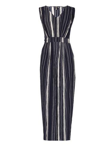 Dorothy Perkins *izabel London Multi Navy Maxi Dress