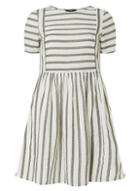 Dorothy Perkins *vero Moda Black And White Striped Skater Dress