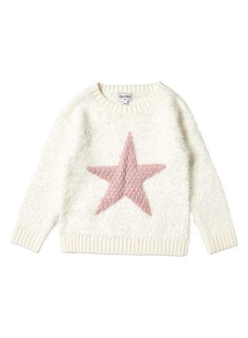 Dorothy Perkins *girls White Star Knit Jumper