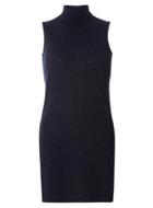 Dorothy Perkins Blue Split Side Roll Neck Top
