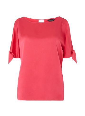 Dorothy Perkins Pink Satin Tie Top