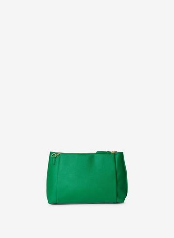 Dorothy Perkins Green Pouch Zip Top Clutch Bag