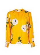 Dorothy Perkins Petite Yellow Floral Print Top