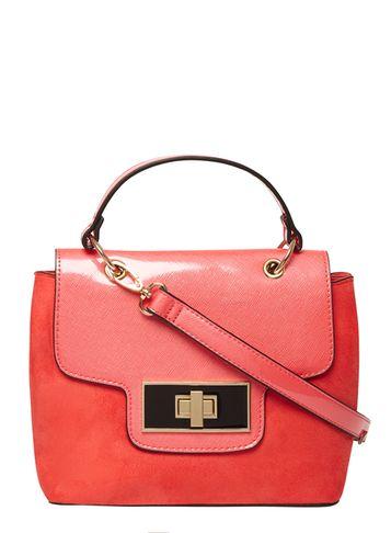 Dorothy Perkins Coral Top Handle Crossbody Bag