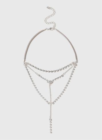 Dorothy Perkins Crystal Grow Down Choker