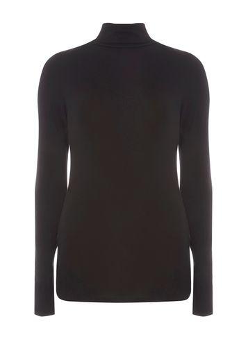 Dorothy Perkins *tall Black High Neck Top