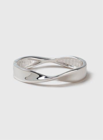 Dorothy Perkins Silver Look Twist Bangle